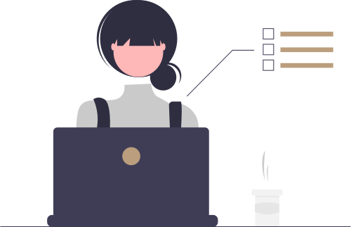 Illustration of a Developer Coding